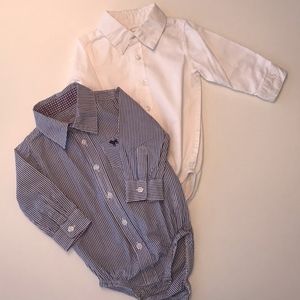 Frenchie's Button-down Bodysuits, Boy 9M